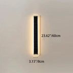Modern Simplicity Solar Waterproof Aluminum Acrylic Strip Wave LED Wall Sconce Lamp For Outdoor Patio