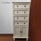 Modern Minimalist Solid Wood Rectangular Storage Cabinet 3/4-Drawer For Living Room