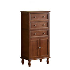 Modern Minimalist Solid Wood Rectangular Storage Cabinet 3/4-Drawer For Living Room