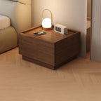 Modern Minimalist Rectangular Medium Density Fiberboard Modular Nightstand 1-Tier For Bedroom