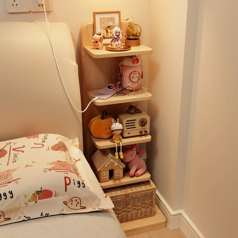 Estantería rectangular moderna minimalista de madera maciza con 5/9 niveles para sala de estar