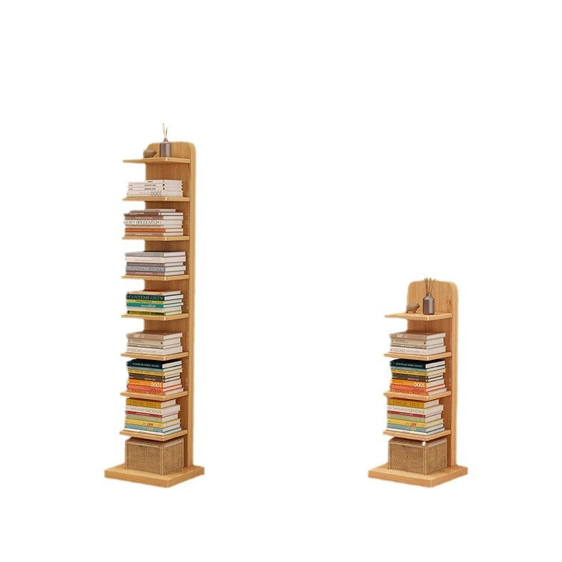 Estantería rectangular moderna minimalista de madera maciza con 5/9 niveles para sala de estar