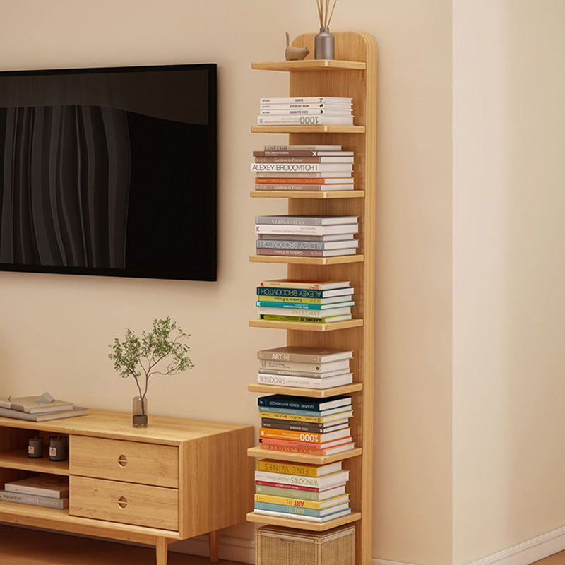 Estantería rectangular moderna minimalista de madera maciza con 5/9 niveles para sala de estar