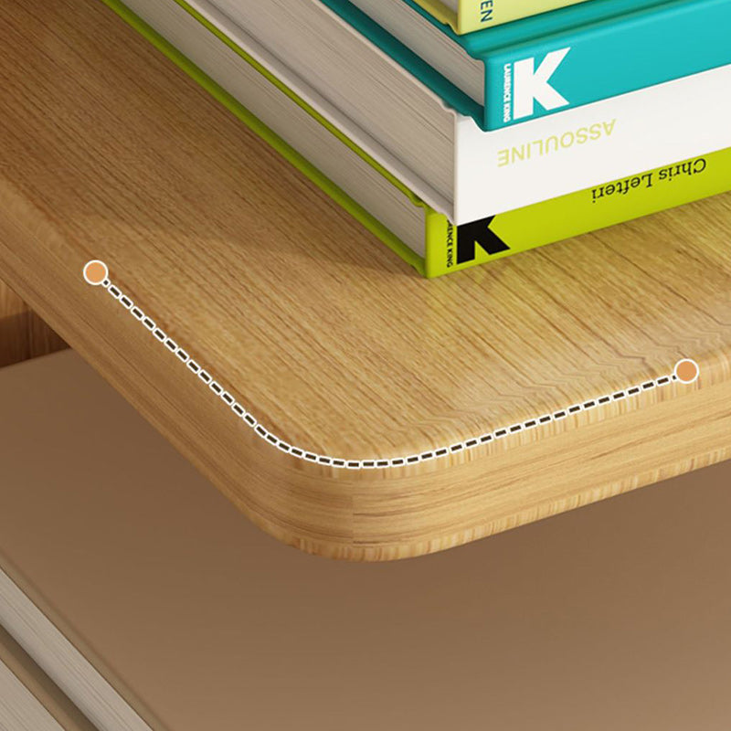 Estantería rectangular moderna minimalista de madera maciza con 5/9 niveles para sala de estar