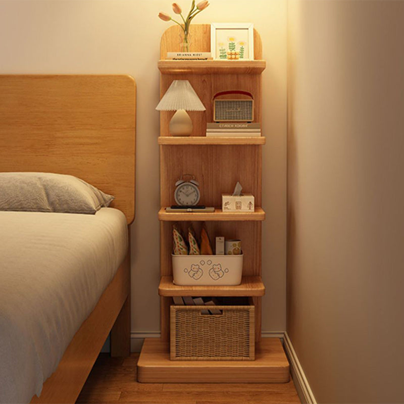 Estantería rectangular moderna minimalista de madera maciza con 5/9 niveles para sala de estar