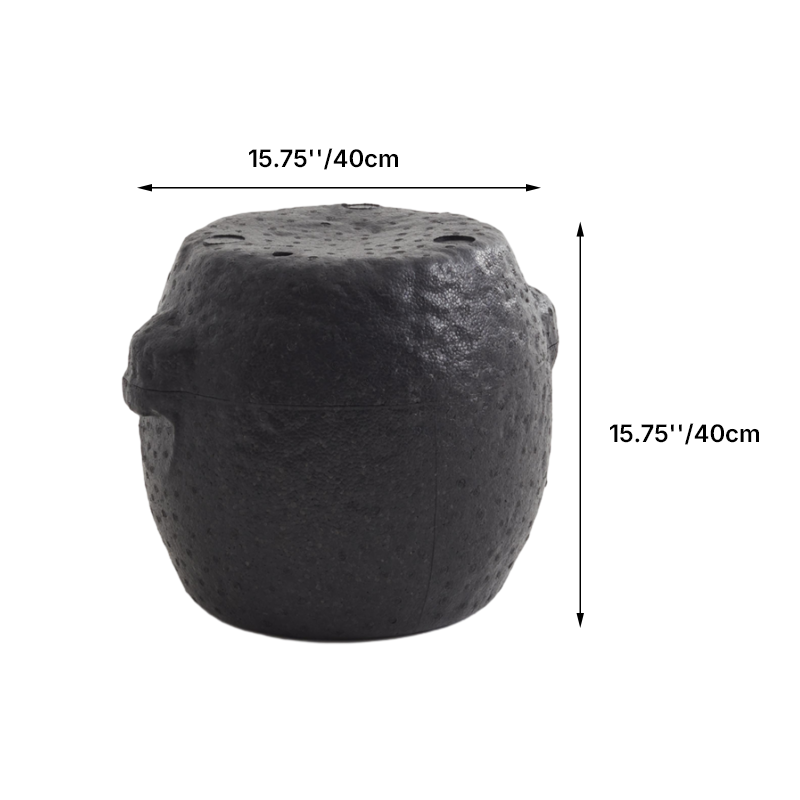 Stone-Style Oriental EPP Storage Stool & Side Table — Ultra-Light Indoor/Outdoor Ottoman