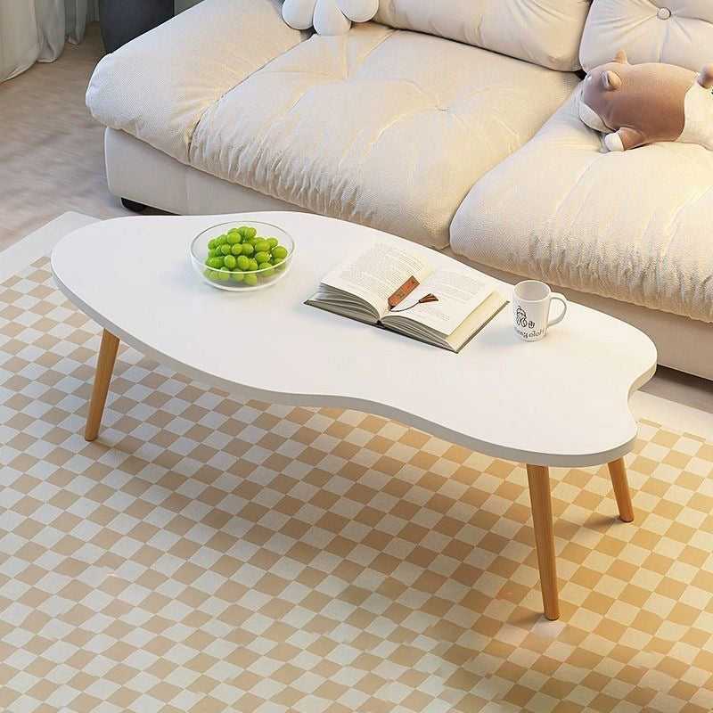 Traditional Vintage Round High-Density Board Solid Wood Coffee Table 1/2-Tier For Living Room
