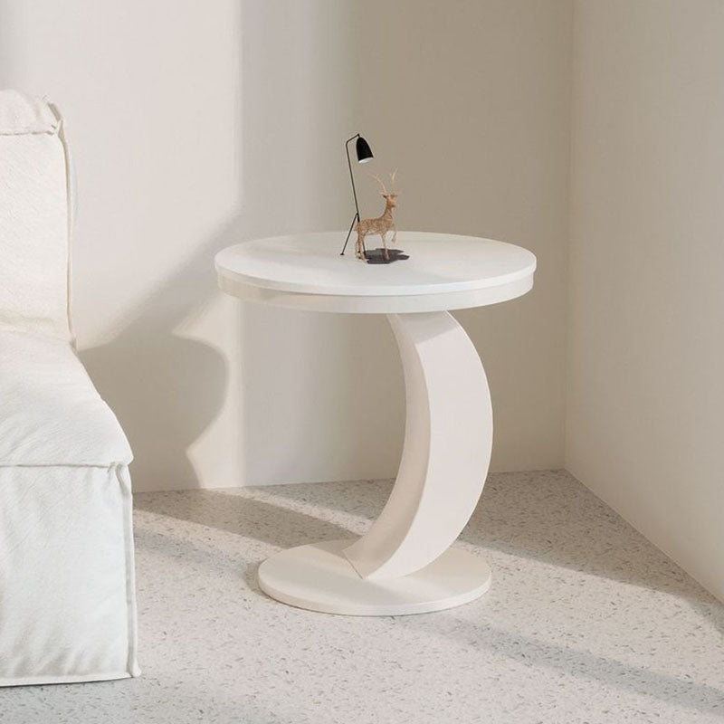 Mesa de centro ovalada contemporánea escandinava con base de acero al carbono y cubierta de piedra para sala de estar