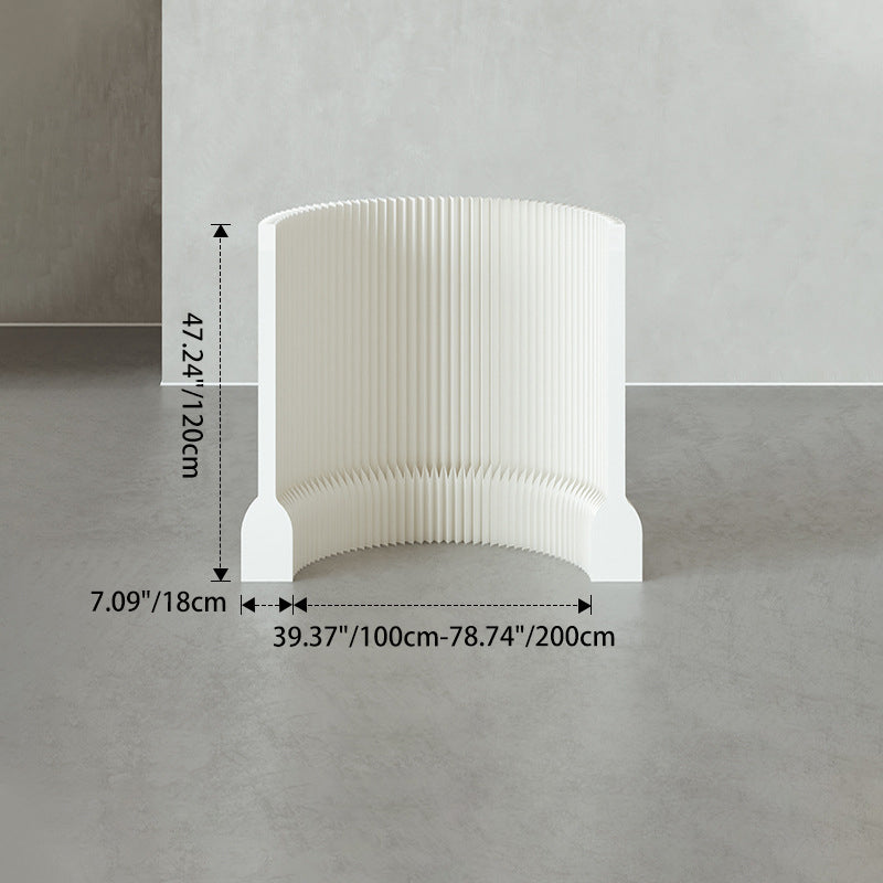 Divisor de habitación extensible de acrílico y papel kraft rectangular moderno Art Déco para sala de estar