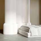 Divisor de habitación extensible de acrílico y papel kraft rectangular moderno Art Déco para sala de estar