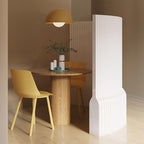 Divisor de habitación extensible de acrílico y papel kraft rectangular moderno Art Déco para sala de estar