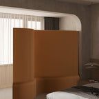Divisor de habitación extensible de acrílico y papel kraft rectangular moderno Art Déco para sala de estar