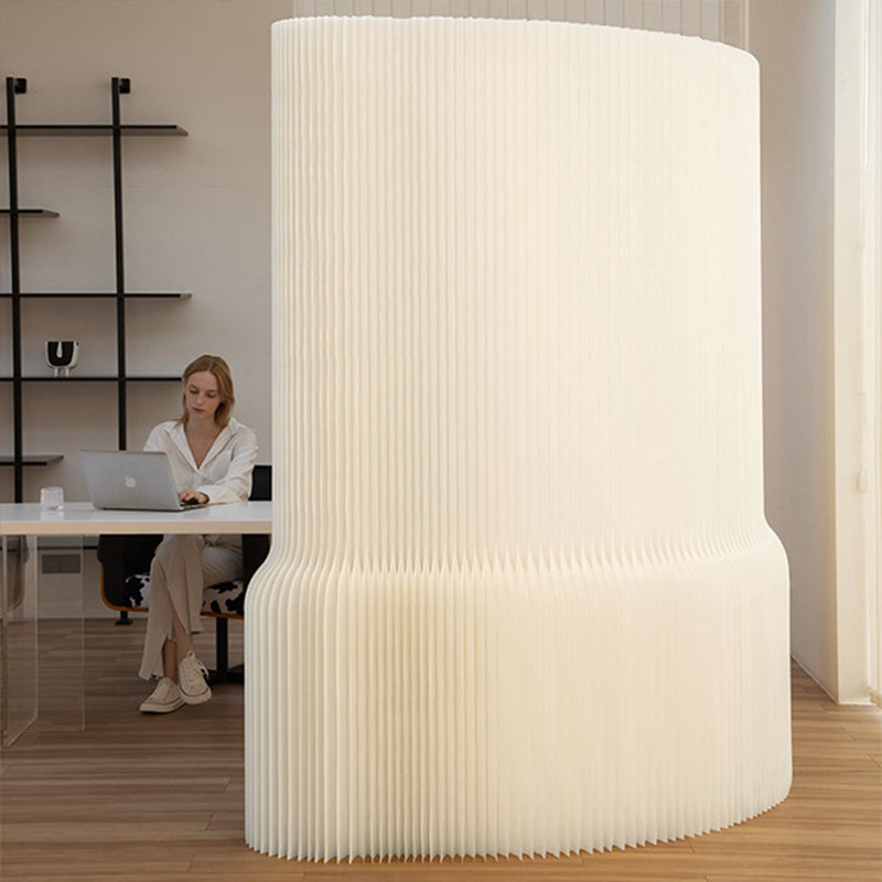 Divisor de habitación extensible de acrílico y papel kraft rectangular moderno Art Déco para sala de estar
