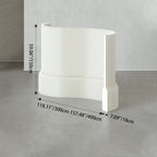 Divisor de habitación extensible de acrílico y papel kraft rectangular moderno Art Déco para sala de estar