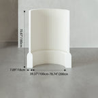 Divisor de habitación extensible de acrílico y papel kraft rectangular moderno Art Déco para sala de estar