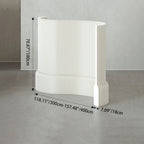 Divisor de habitación extensible de acrílico y papel kraft rectangular moderno Art Déco para sala de estar