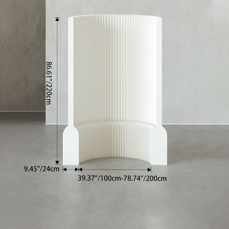 Divisor de habitación extensible de acrílico y papel kraft rectangular moderno Art Déco para sala de estar