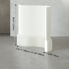 Divisor de habitación extensible de acrílico y papel kraft rectangular moderno Art Déco para sala de estar