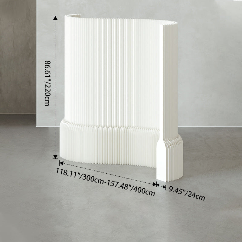Divisor de habitación extensible de acrílico y papel kraft rectangular moderno Art Déco para sala de estar