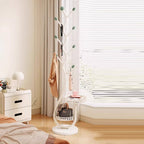 Contemporary Creative Round Tree-Shaped Carbon Steel Marble Hall Tree For Bedroom & Entryways