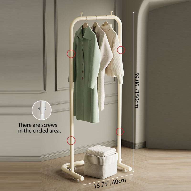 Perchero de Recibidor Rectangular Contemporáneo de Acero Inoxidable Escandinavo para Dormitorio