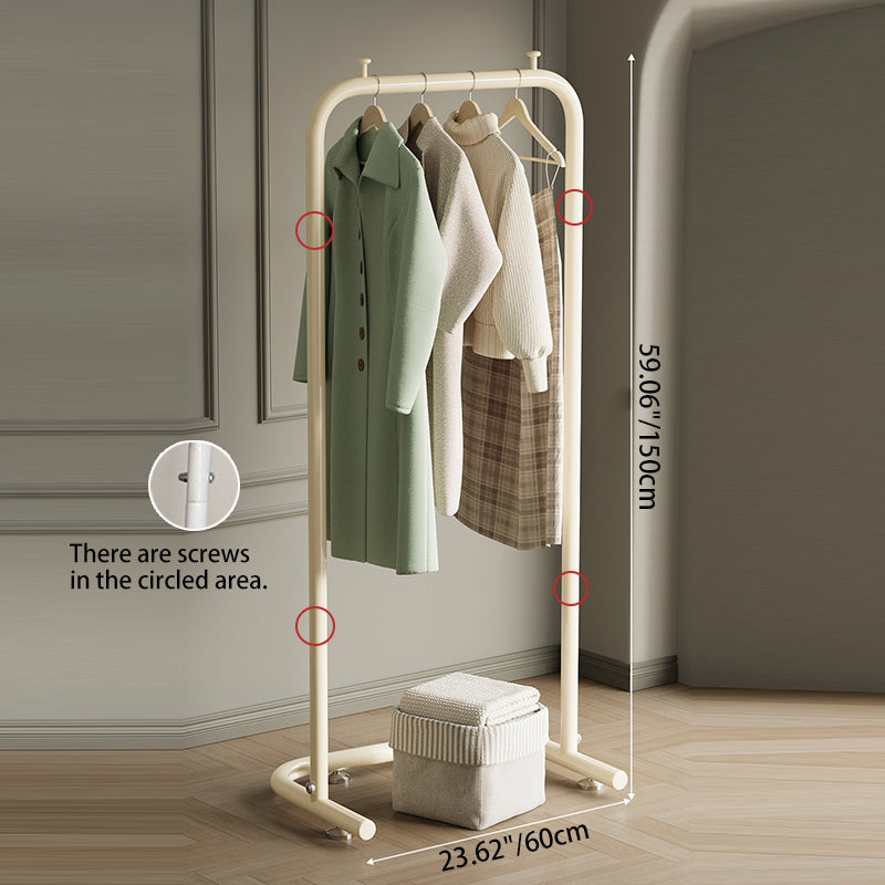 Perchero de Recibidor Rectangular Contemporáneo de Acero Inoxidable Escandinavo para Dormitorio
