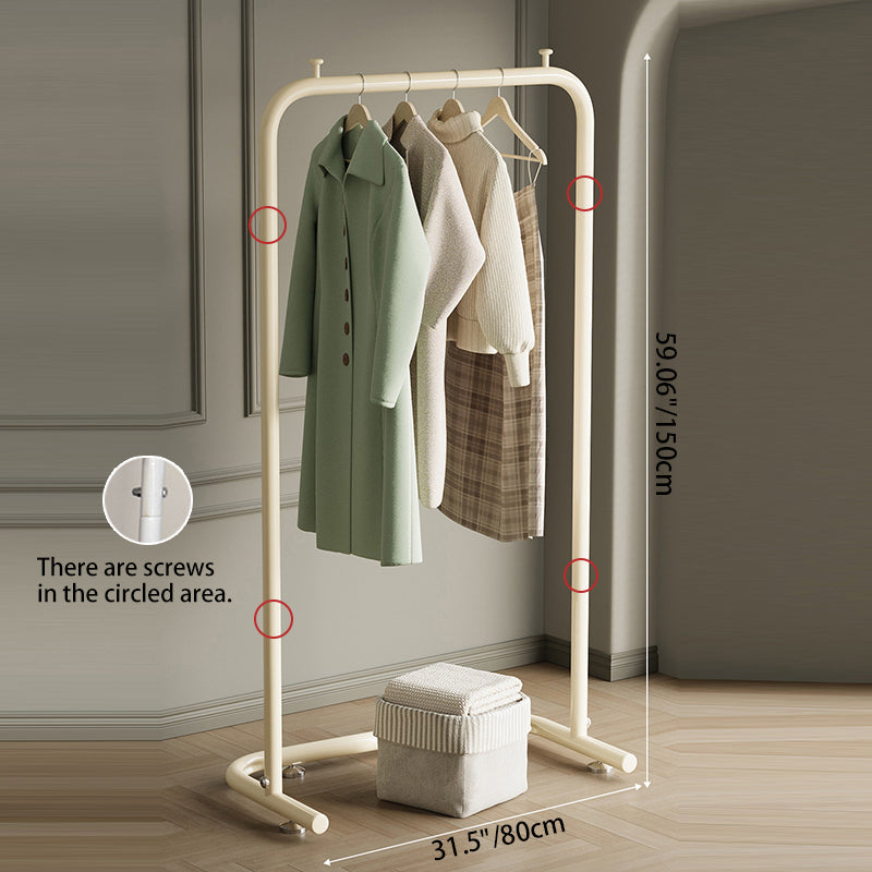 Perchero de Recibidor Rectangular Contemporáneo de Acero Inoxidable Escandinavo para Dormitorio