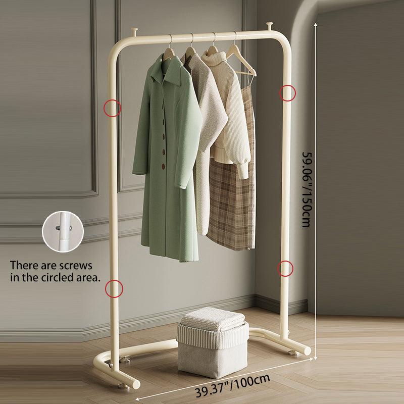 Perchero de Recibidor Rectangular Contemporáneo de Acero Inoxidable Escandinavo para Dormitorio