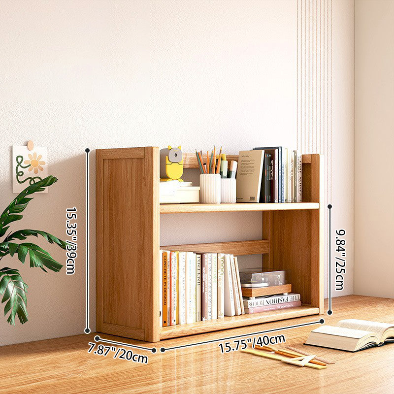 Estantería de almacenamiento rectangular contemporánea escandinava de bambú nan de fibra de densidad media con 2/3 niveles y 1 cajón para dormitorio y estudio
