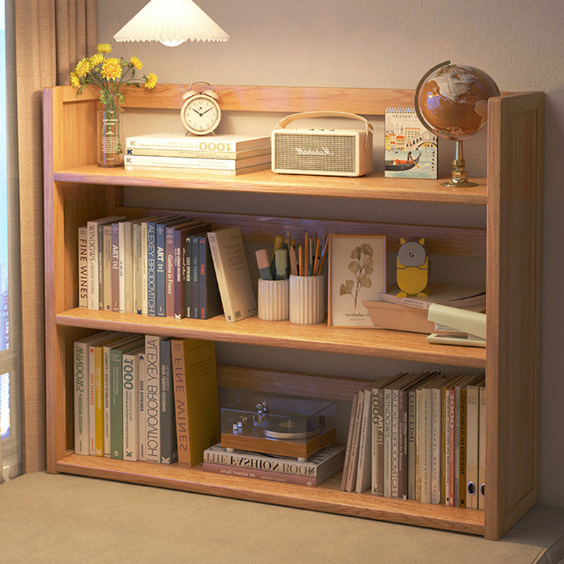Estantería de almacenamiento rectangular contemporánea escandinava de bambú nan de fibra de densidad media con 2/3 niveles y 1 cajón para dormitorio y estudio