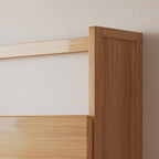 Estantería de almacenamiento rectangular contemporánea escandinava de bambú nan de fibra de densidad media con 2/3 niveles y 1 cajón para dormitorio y estudio