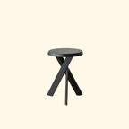Classic Vintage Round Side Table in Solid Pine Wood – Traditional Living Room Accent