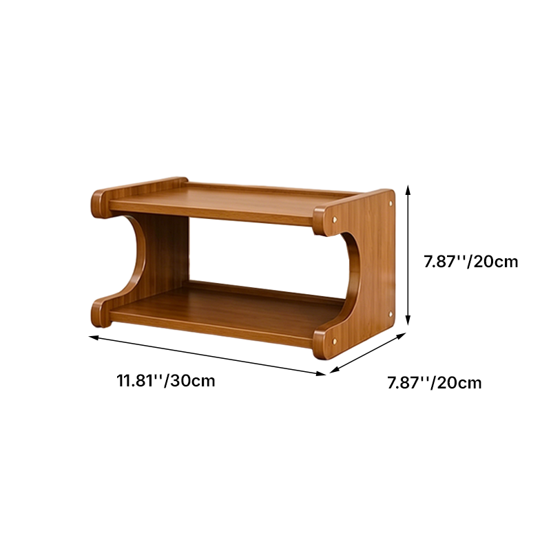 Estantería de almacenamiento/zapatero escandinavo contemporáneo rectangular de bambú nan de MDF, de 2/3/4/5/6 niveles para entradas y sala de estar
