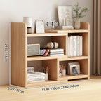 Contemporary Scandinavian Rectangular Eco-Friendly Board Storage Bookshelf 3/4-Tier For Bedroom
