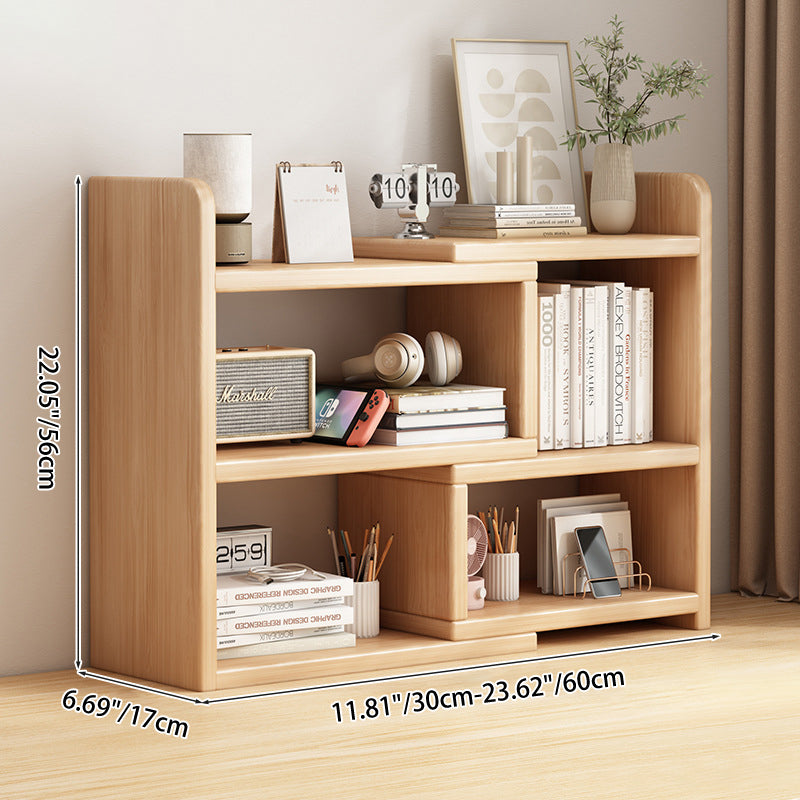 Contemporary Scandinavian Rectangular Eco-Friendly Board Storage Bookshelf 3/4-Tier For Bedroom
