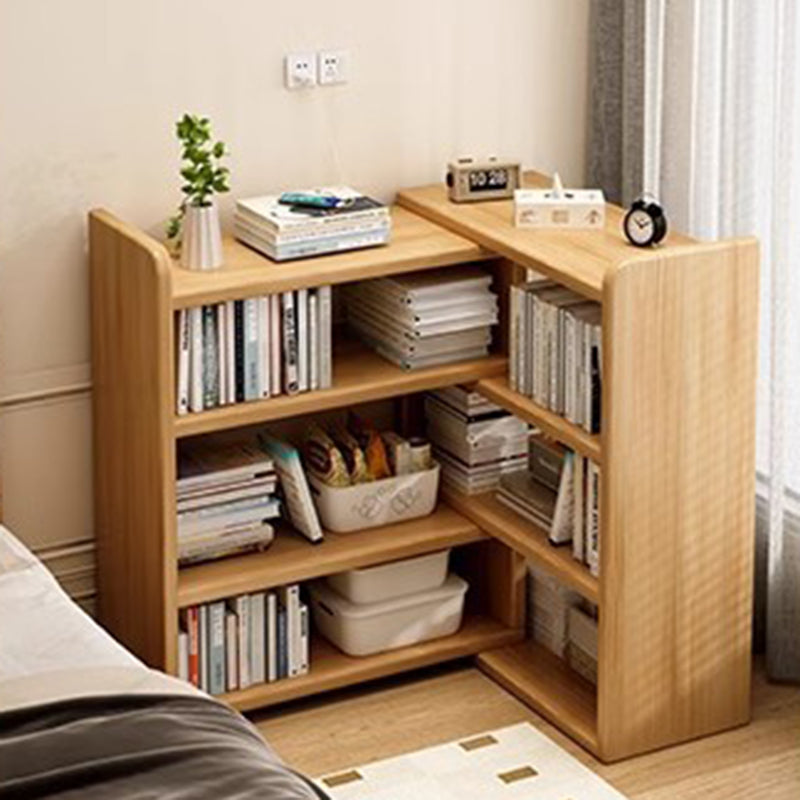Contemporary Scandinavian Rectangular Eco-Friendly Board Storage Bookshelf 3/4-Tier For Bedroom