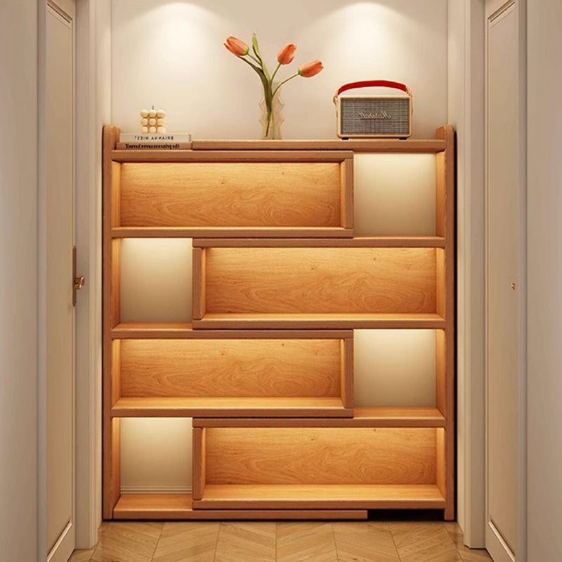 Contemporary Scandinavian Rectangular Eco-Friendly Board Storage Bookshelf 3/4-Tier For Bedroom