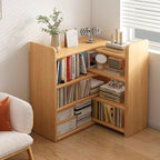 Contemporary Scandinavian Rectangular Eco-Friendly Board Storage Bookshelf 3/4-Tier For Bedroom