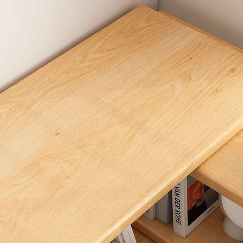 Contemporary Scandinavian Rectangular Eco-Friendly Board Storage Bookshelf 3/4-Tier For Bedroom
