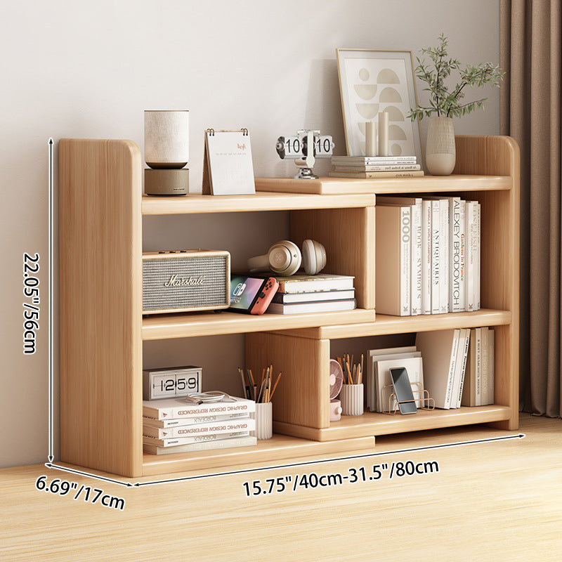 Contemporary Scandinavian Rectangular Eco-Friendly Board Storage Bookshelf 3/4-Tier For Bedroom