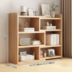 Contemporary Scandinavian Rectangular Eco-Friendly Board Storage Bookshelf 3/4-Tier For Bedroom