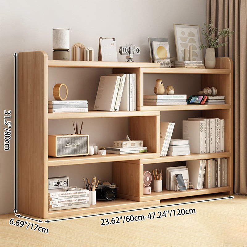 Contemporary Scandinavian Rectangular Eco-Friendly Board Storage Bookshelf 3/4-Tier For Bedroom