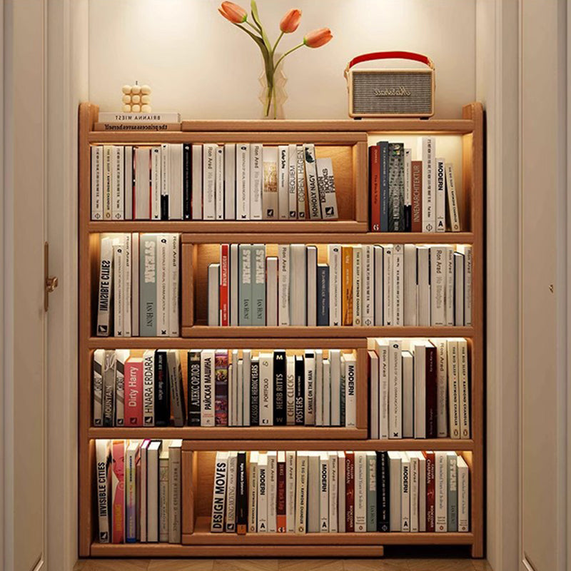 Contemporary Scandinavian Rectangular Eco-Friendly Board Storage Bookshelf 3/4-Tier For Bedroom