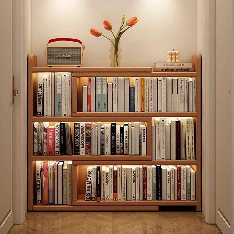Contemporary Scandinavian Rectangular Eco-Friendly Board Storage Bookshelf 3/4-Tier For Bedroom