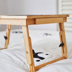 Adjustable Foldable Bamboo Bed Desks - Simplicity Ergonomic Laptop Table For Bedroom & Study
