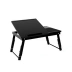 Adjustable Foldable Bamboo Bed Desks - Simplicity Ergonomic Laptop Table For Bedroom & Study