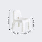 Contemporary Nordic PE Oval Kids Colorful Safe Desk & Chair Set For Living Room & Study