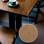 Contemporary Retro Solid Wood Plywood & Iron Round Square Coffee Table And Chair Set For Balcony & Living Room