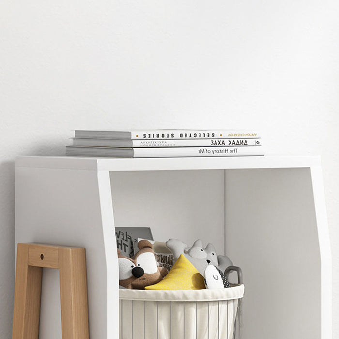 Estantería de aglomerado de fibra de madera de densidad media y pino macizo, cuadrada, moderna minimalista, tipo 1/2 armario para sala de estar