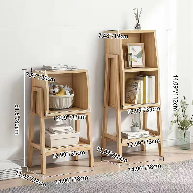 Estantería de aglomerado de fibra de madera de densidad media y pino macizo, cuadrada, moderna minimalista, tipo 1/2 armario para sala de estar